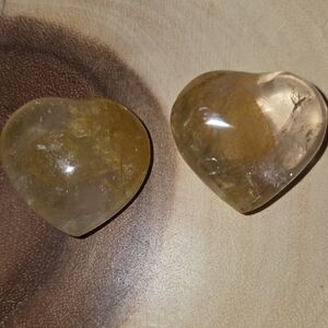 Golden Healer Heart Shaped Stone